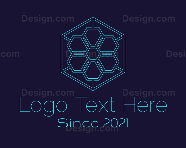 Hexagon Tech Startup Logo