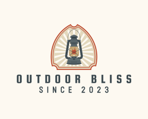 Camping Lamp Equipment logo design