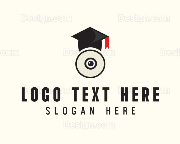 Webcam Graduation Cap Logo