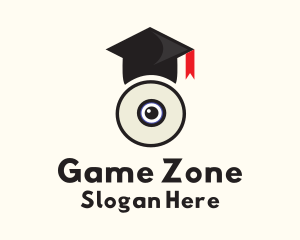Webcam Graduation Cap Logo