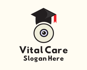 Webcam Graduation Cap Logo