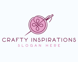 Crafted Needle Button logo