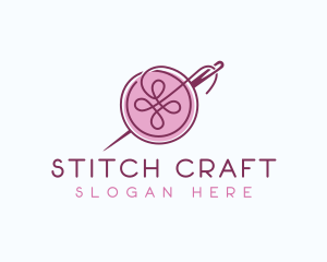 Sewing Needle Button logo
