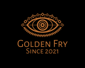 Gold Mythical Eye  logo design