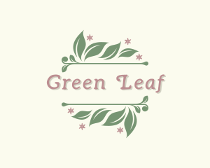 Organic Leaf Herb logo design