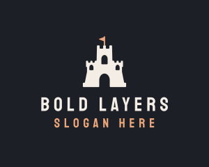 Sand Castle Flag logo design