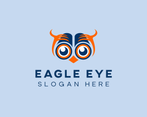 Telescope Eyes Owl logo