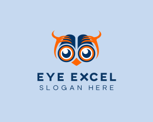 Telescope Eyes Owl logo