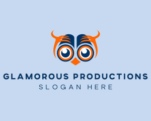 Telescope Eyes Owl logo