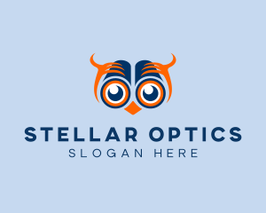 Telescope Eyes Owl logo