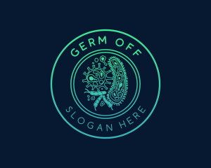 Microscopic Germs Bacteria  logo design