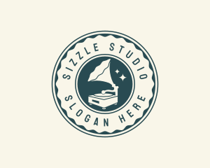 Gramophone Music Studio logo design