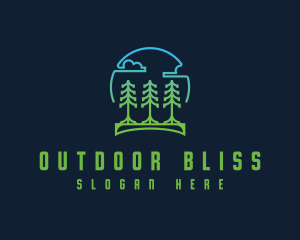 Pine Tree Forest logo design