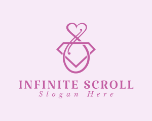 Feminine Heart Jewelry logo design