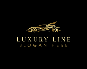 Luxury Automobile Wings logo design