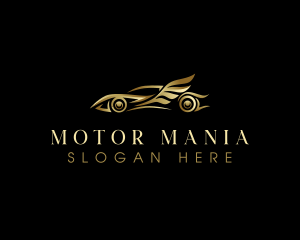 Luxury Automobile Wings logo design