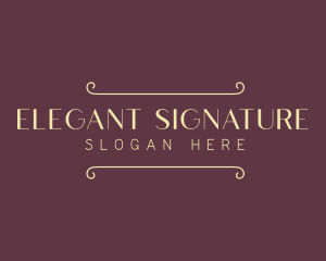 Elegant Minimal Border logo design