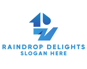 Droplet Plumbing House logo design