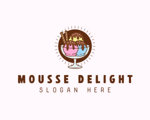 Ice Cream Sweet Sundae logo design