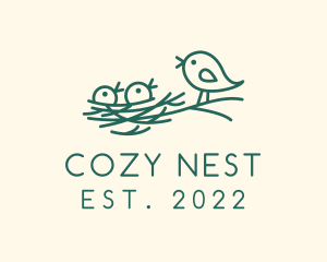 Bird Chick Nest logo