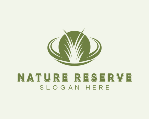 Nature Grass Lawn logo design