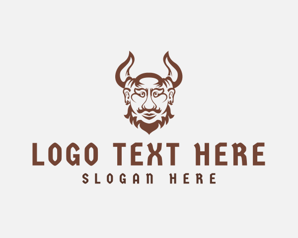 Horns Viking Warrior  logo