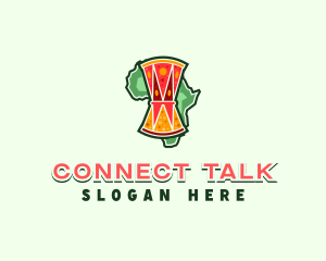 Africa Talking Drum logo design