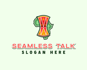 Africa Talking Drum logo design