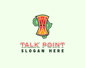 Africa Talking Drum logo design