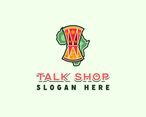 Africa Talking Drum logo design