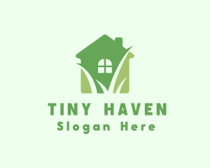 Apartment House Yard Grass logo design