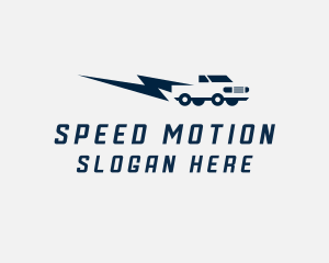 Lightning Fast Pickup Truck logo design