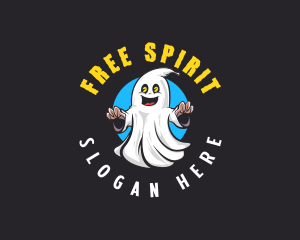 Spooky Ghost Spirit logo design