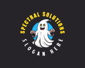 Spooky Ghost Spirit logo design