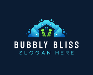 Sanitary Bubble Cleaner logo design