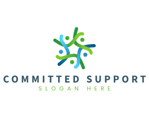 Community Support Star logo design