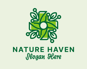 Nature Vine Cross  logo design