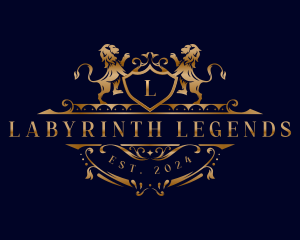 Lion Royalty Wealth logo design