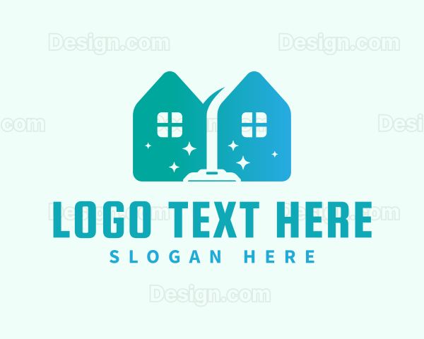 House Vacuum Clean Housekeeper Logo