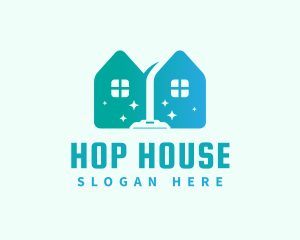 House Vacuum Clean Housekeeper logo design