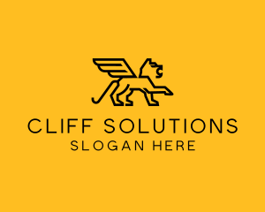 Mythical Luxury Griffin logo design