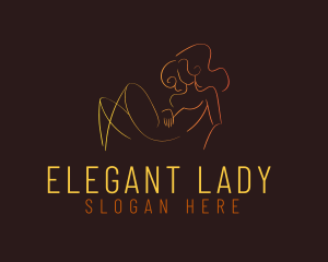 Sexy Bare Lady logo design