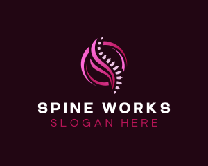 Spine Body Chiropractor logo design