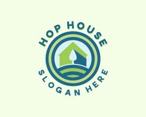 Lawn Hill House logo design