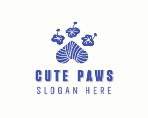 Paw Yarn Alteration logo design