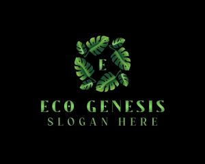 Eco Nature Leaf logo design