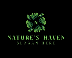 Eco Nature Leaf logo design