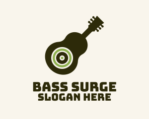 Guitar Subwoofer Music logo design