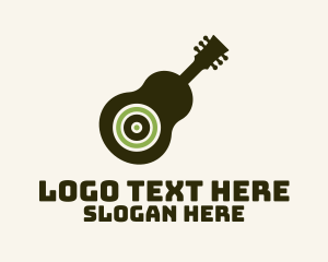 Bass - Guitar Subwoofer Music logo design