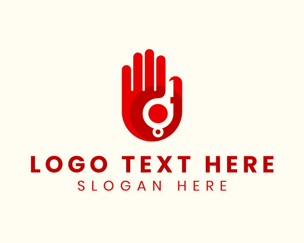 Hand logo example 4